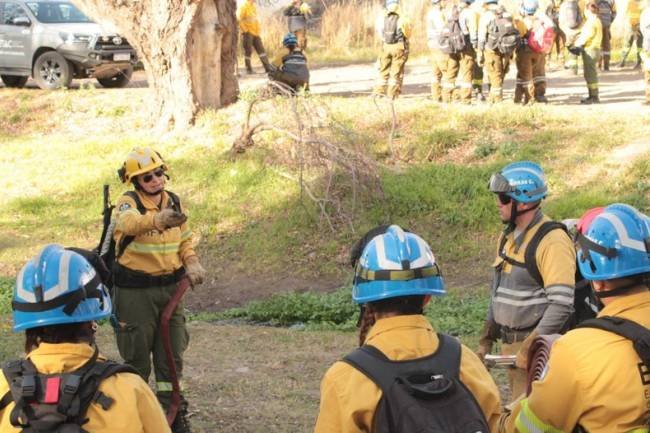 Bien preparados para combatir el fuego