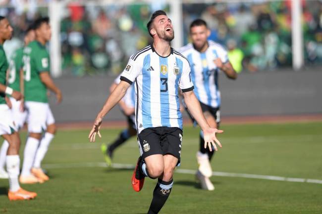 Scaloneta mágica: Argentina goleó en la altura de La Paz