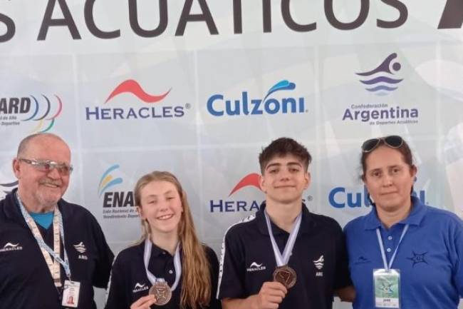 Cinco jóvenes cordobeses  se destacaron en el Sudamericano de Deportes Acuáticos