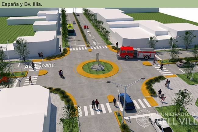 Bell Ville avanza en el proyecto de la mega obra de pavimentación de los accesos