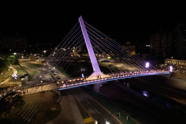 Inauguraron el nuevo puente peatonal “450 Aniversario”