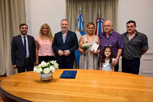 El primer casamiento del 2024 en Villa María fue oficiado por Eduardo Accastello