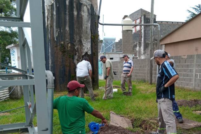 Salsipuedes avanza en obras para mejorar el servicio de agua