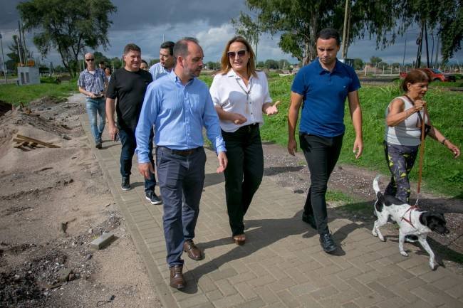 Prunotto y Fernández supervisaron obras del Ente Metropolitano