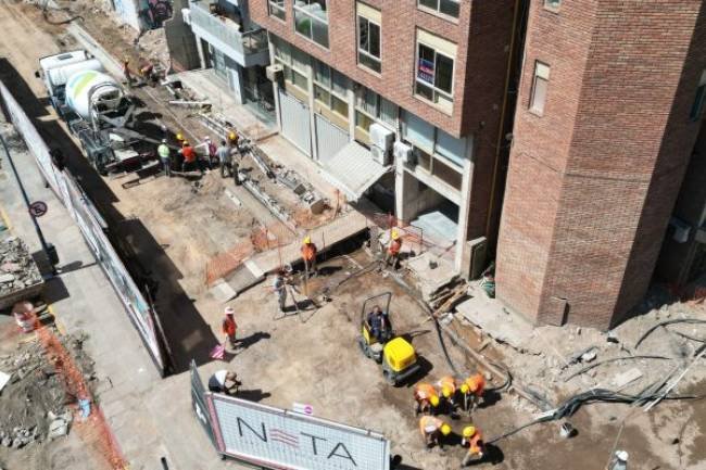 Etapa trascendental de la obra de ensanche de avenida Maipú