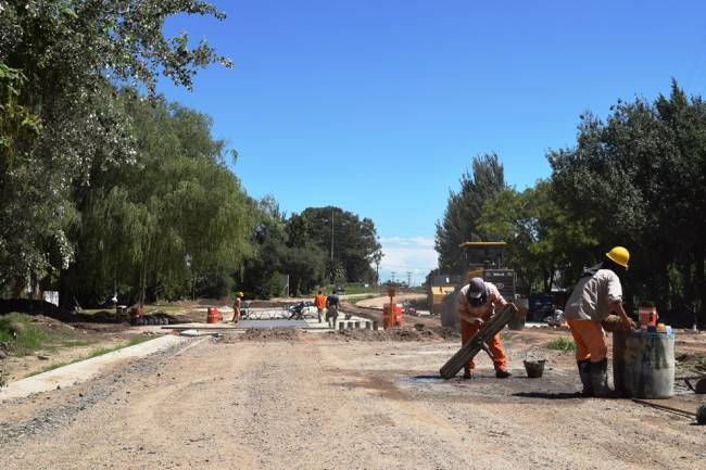 Gran avance de obras que mejorarán el tránsito en la ruta 30