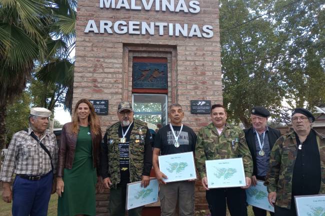 Mendiolaza rindió homenaje a sus veteranos de Malvinas