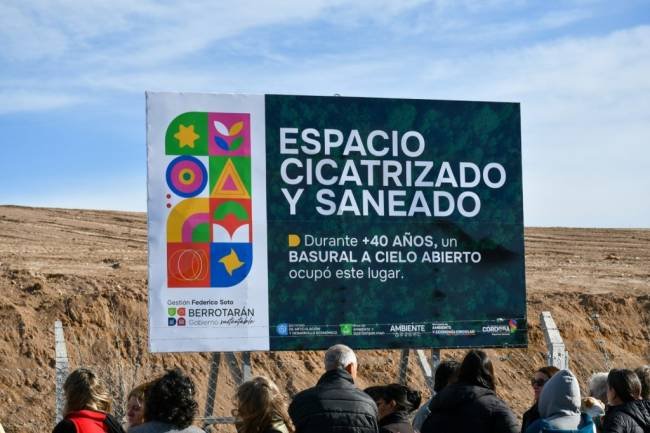 Un histórico basural de Berrotarán fue convertido en un espacio verde con más de 150 árboles autóctonos
