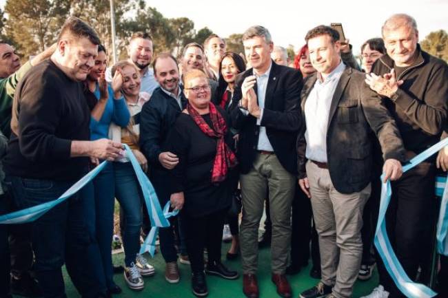 Passerini inauguró el primer espacio verde recuperado durante su gestión