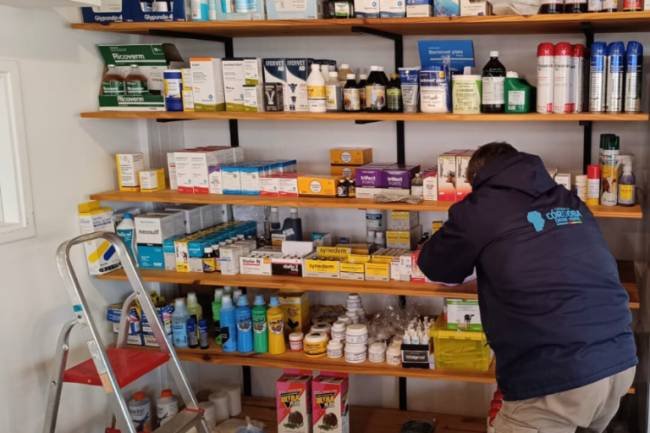 En Noetinger, detectaron 3 mil productos zooterápicos en venta ilegal