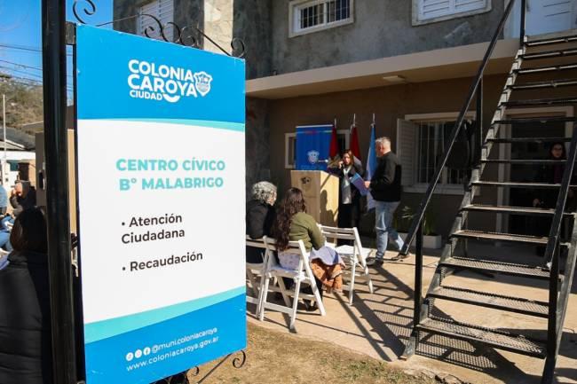 Colonia Caroya: Se habilitó un nuevo Centro Cívico