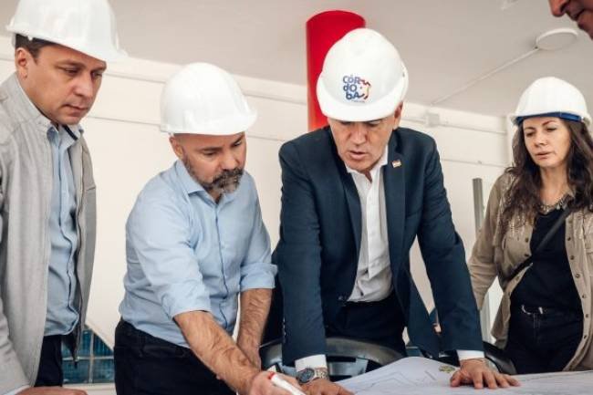 Passerini supervisó la obra del futuro CPC de barrio General Paz