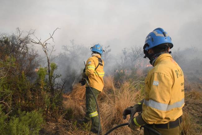 Reiniciaron los incendios en algunos sectores de Punilla