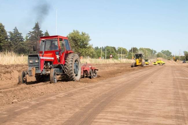 Progresan las obras en la duplicación de calzada de la ruta 30