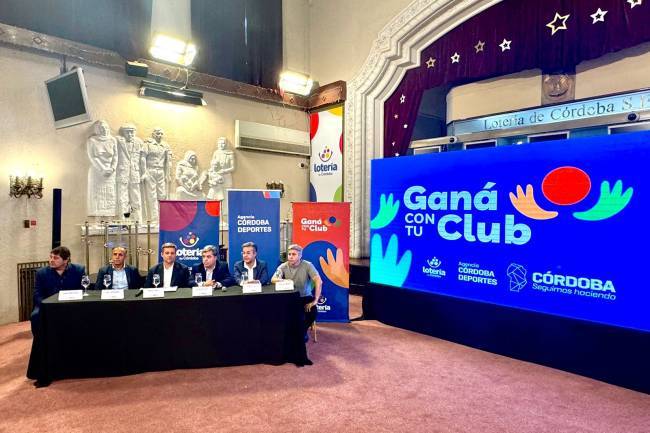 Gran iniciativa de Lotería de Córdoba para ayudar a los clubes cordobeses