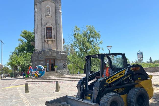 Comenzaron las obras de renovación del casco céntrico de Alta Gracia