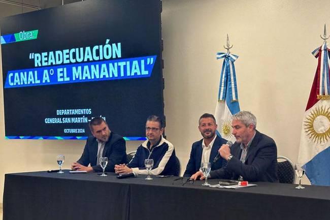 Realizarán obras de readecuación de un canal que atraviesa dos departamentos