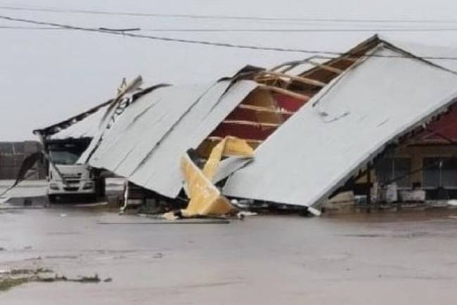 Fuerte temporal azotó a la localidad de Ordoñez