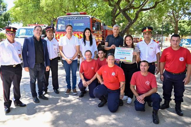 Oliva: Los Bomberos Voluntarios recibieron aportes de la Provincia