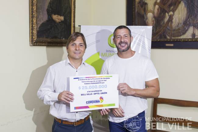 A través del FOCOM, Bell Ville recibió 25 millones de la Provincia