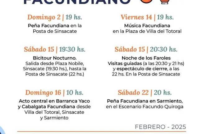 Sinsacate: En Homenaje a Facundo Quiroga , inicia el Mes Facundiano