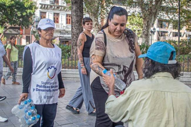 El Municipio puso en marcha operativos de hidratación
