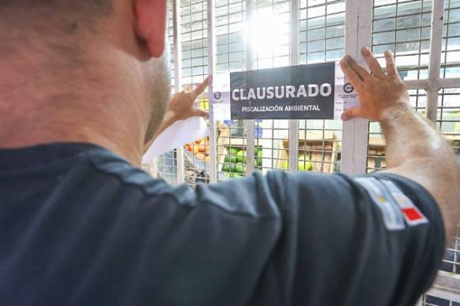 Clausuraron a cinco verdulerías y carnicerías