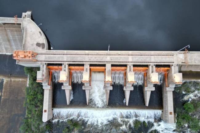 El Embalse Cruz del Eje superó el nivel de vertedero