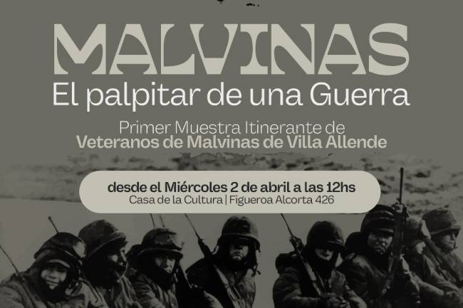 Villa Allende: Se presenta la muestra Itinerante de los Veteranos de Villa Allende: "El palpitar de una guerra"