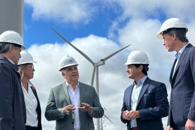 Inauguraron en General Levalle el parque eólico con los aerogeneradores más grandes de Argentina