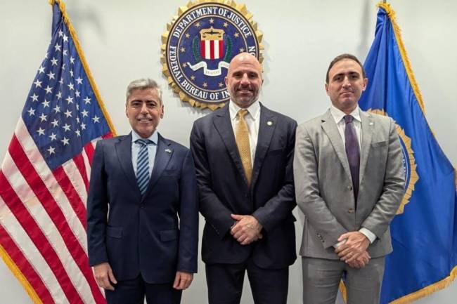 Cooperación internacional: ministros cordobeses estrechan lazos con el FBI, la DEA y el NYPD