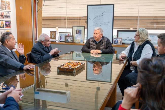 Arroyito: Miembros del Superior Tribunal de Justicia se reunieron con el intendente Benedetti