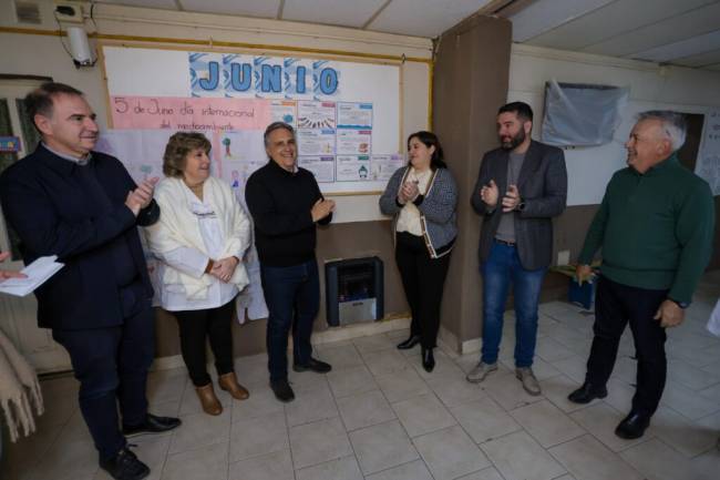 El gas natural llegó a tres escuelas de la localidad de Pincén