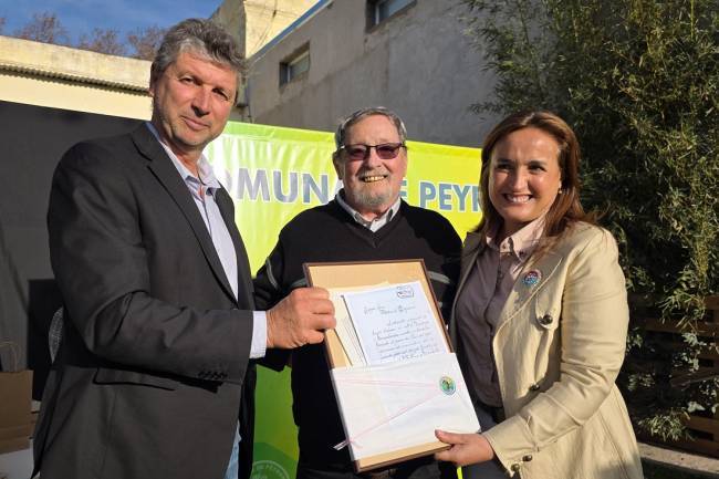 Raíces que laten: Prunotto volvió a Peyrano, el pueblo de sus orígenes