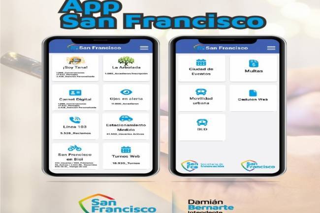 San Francisco avanza hacia un municipio digital: Más de 40 mil vecinos ya usan la app oficial