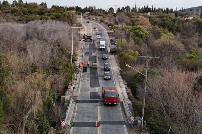 Mayor seguridad y movilidad: La Provincia renueva rutas estratégicas del sur de Traslasierra