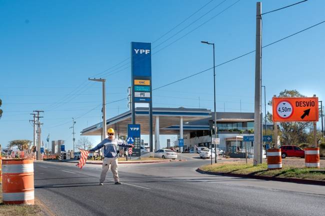 Redireccionamiento de tránsito en la Ruta E-55 por obras en el altonivel