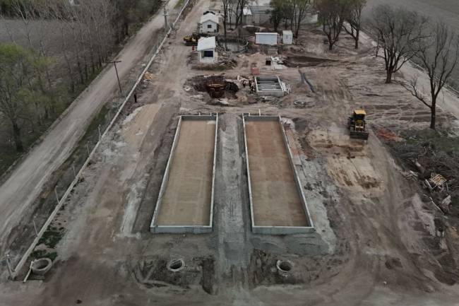 Obra histórica: Almafuerte avanza hacia un sistema cloacal moderno