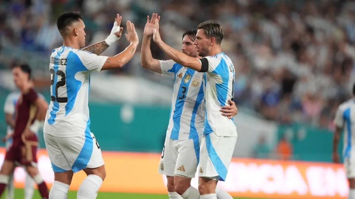 Argentina venció a Venezuela sin despeinarse