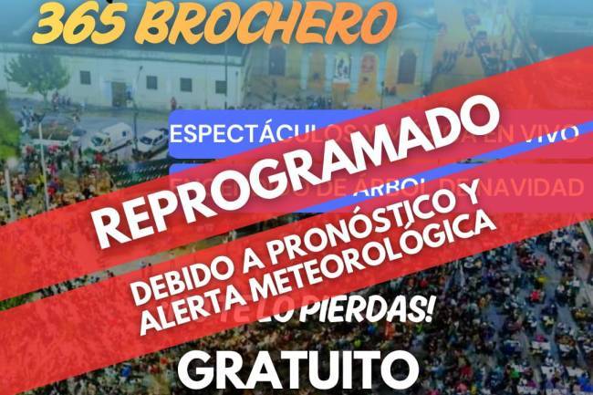 SE REPROGRAMA LA APERTURA DE TEMPORADA BROCHERIANA