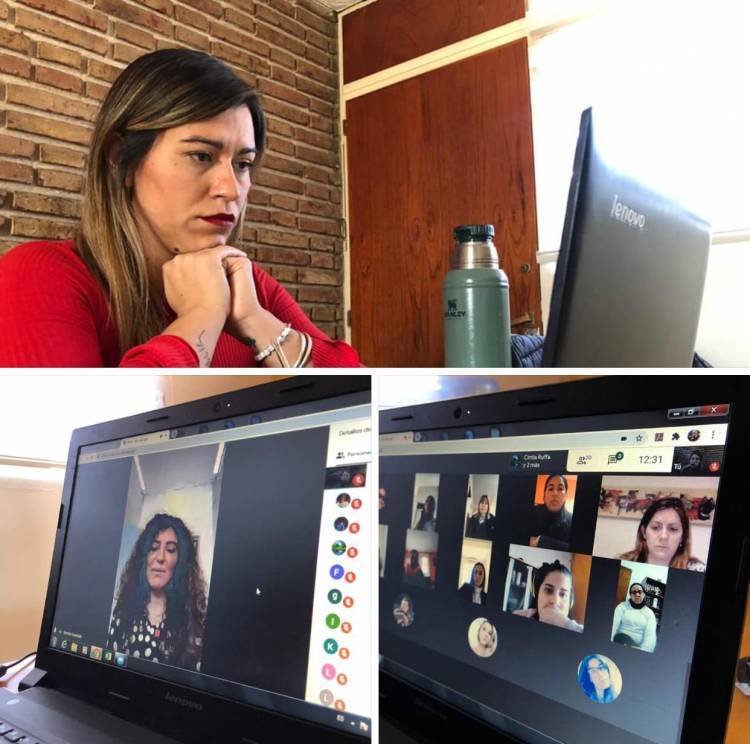 Encuentro virtual de la legisladora Tania Kyshakevych con Claudia Martínez