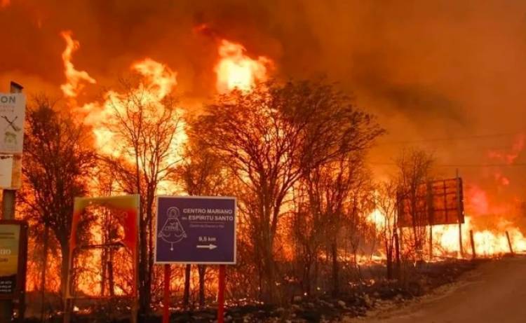 Registran altos niveles de contaminación en el aire por los incendios en Córdoba