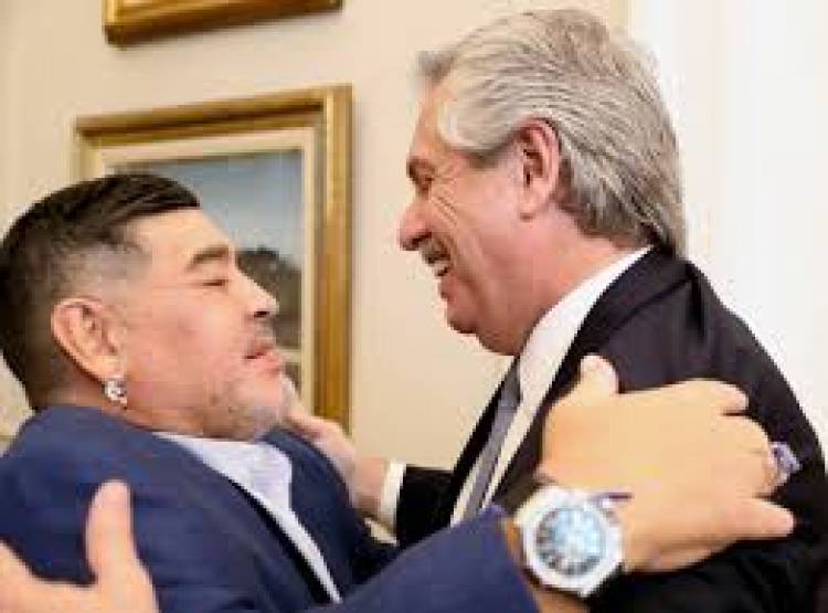 El Presidente decretó tres días de duelo nacional por la muerte de Maradona