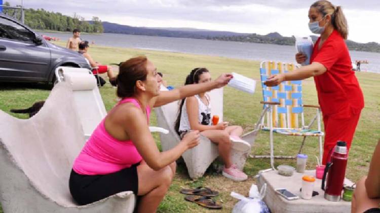 En Embalse, activaron un Punto Salud Verano