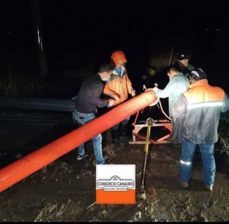 Inundación en Marcos Juárez: Llegaron las bombas arroceras 