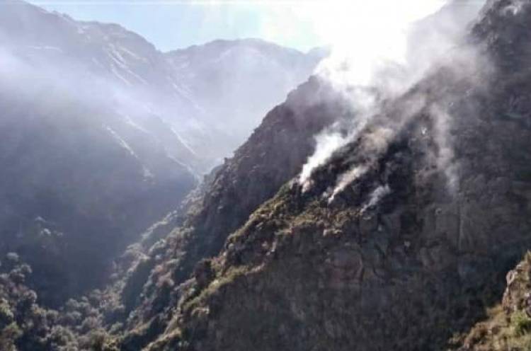 Incendio en La Paz