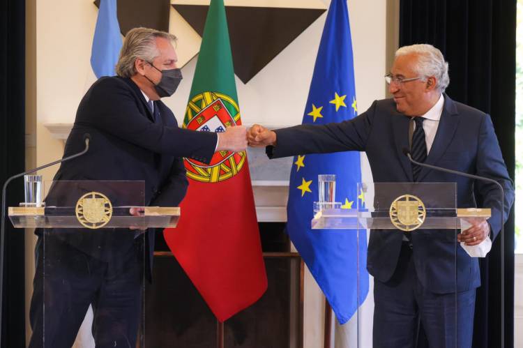 El Primer Ministro de Portugal expresó su apoyo a la posición de la Argentina en  las negociaciones con el FMI