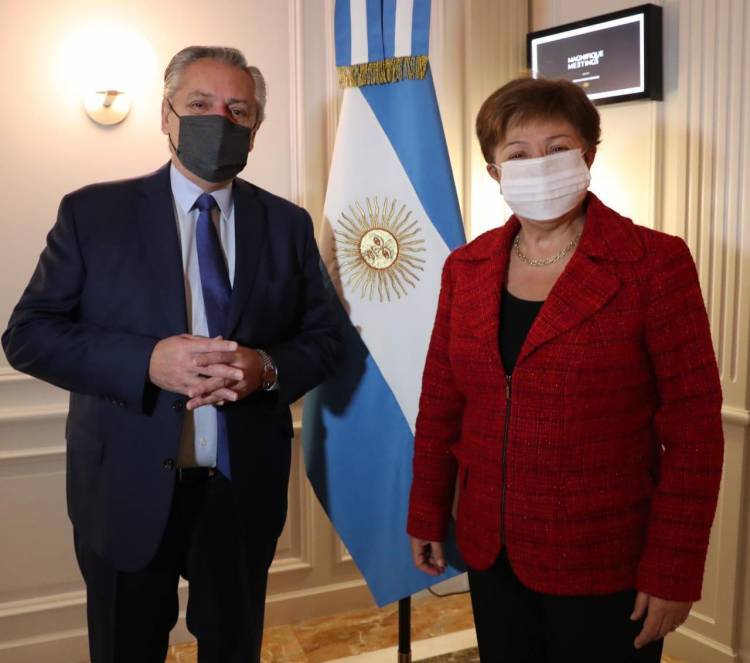El Presidente se reunió con la directora del FMI: "La vocación es encontrar un acuerdo lo más rápido posible"