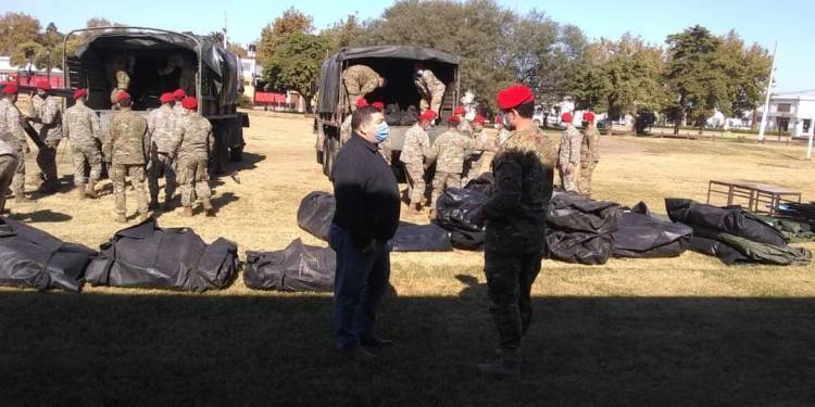 Monte Buey: se instaló un hospital móvil del Ejército 