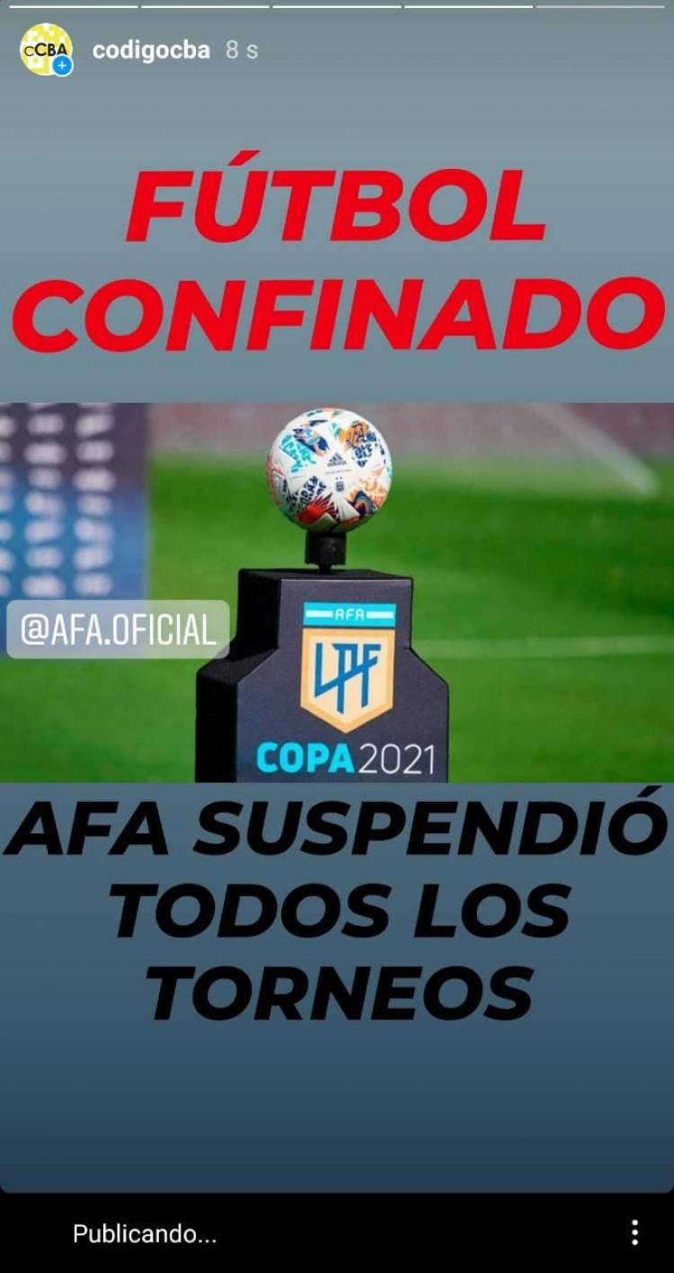 El fútbol fue suspendido hasta el 30 de mayo por la pandemia de coronavirus en Argentina
